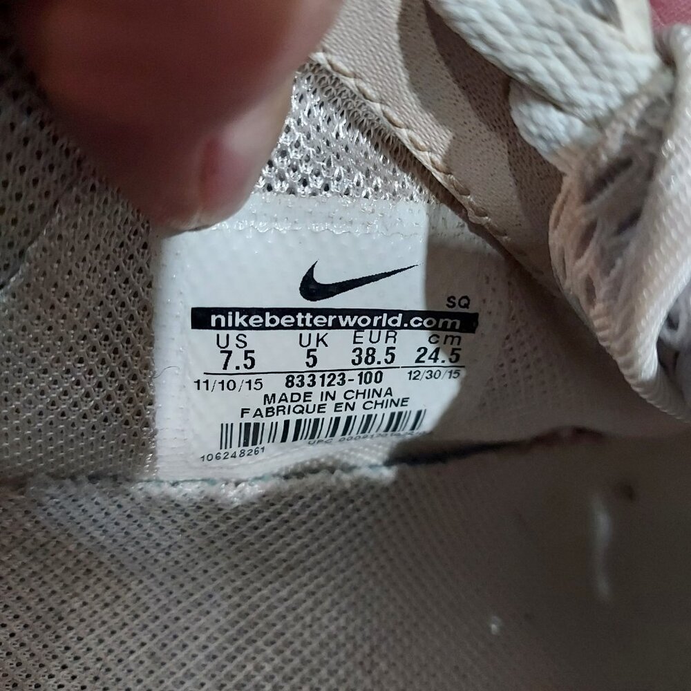 Nike Air Force 1 Upstep SI Particle Rose Athletic Shoes Womens 7.5 White Mesh - Picture 5 of 10